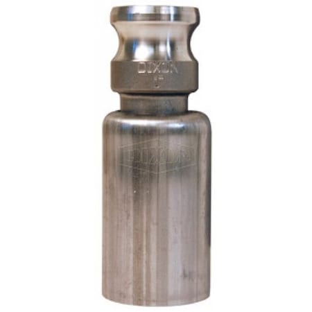 Dixon Boss-Lock Type E Cam and Groove Swaged Adapter with Ferrule, 1 in, Male Adapter x Hose Shank, Domes RE100-1770